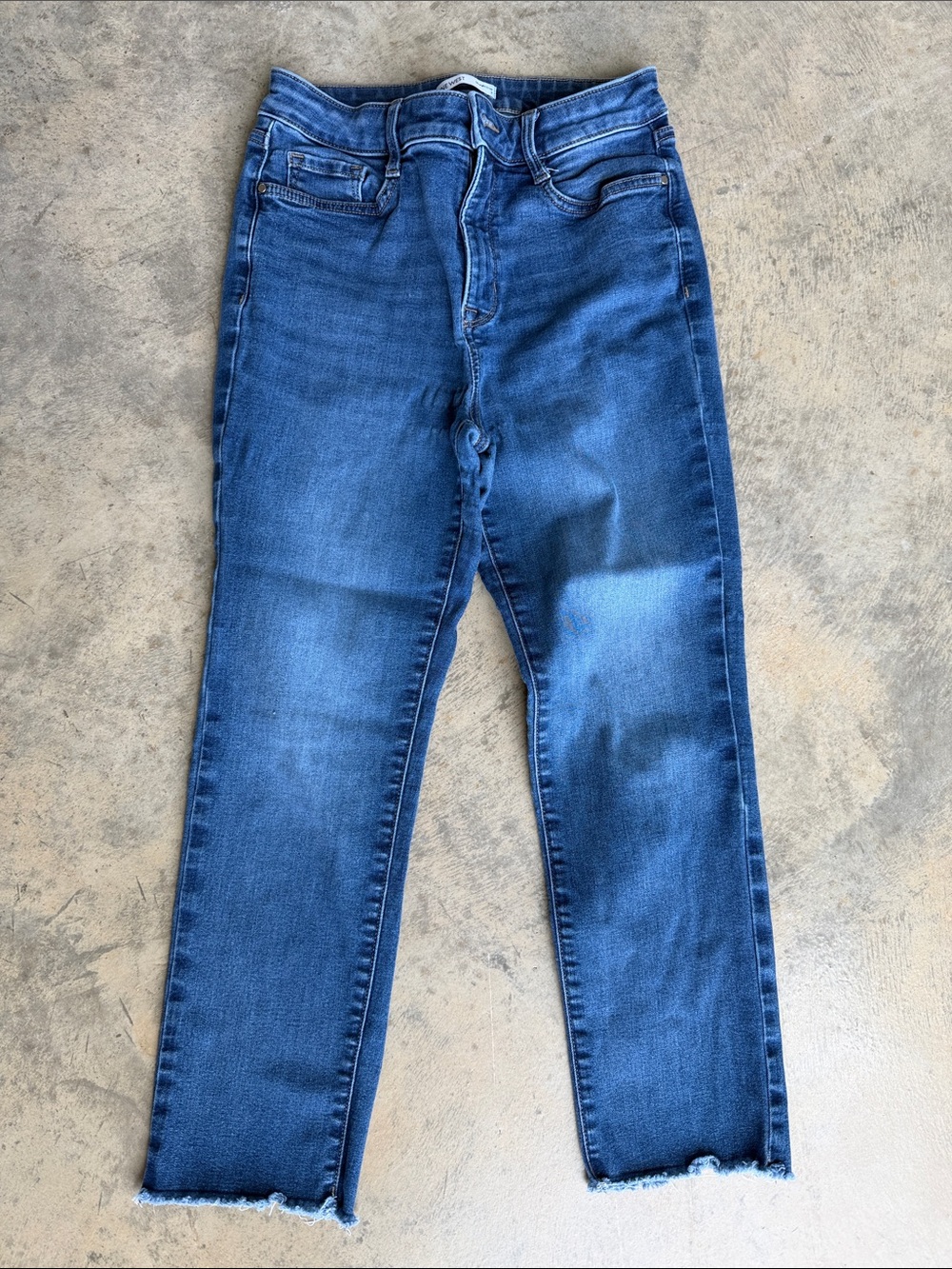 Nine West - Straight Crop Blue Jeans - Straight Fit